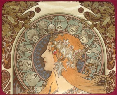 Zodiaco da Alphonse Mucha