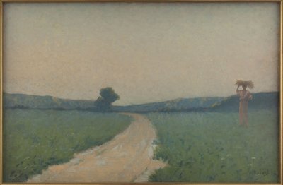 La strada dei campi al mattino da Alphonse Osbert