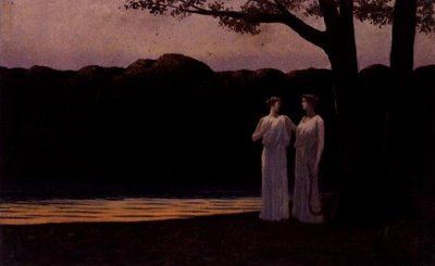 Muse sulla riva di sera da Alphonse Osbert