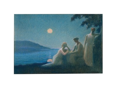 Sotto un raggio di luna, c.1895 da Alphonse Osbert