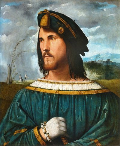 Ritratto di gentiluomo alias Cesare Borgia (1475-1507) da Altobello Melone