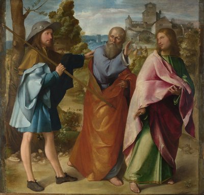 La strada per Emmaus, c. 1516 da Altobello Melone