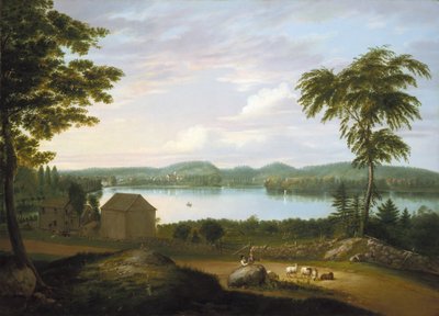 Vista di Springfield sul fiume Connecticut, 1819 da Alvan Fisher