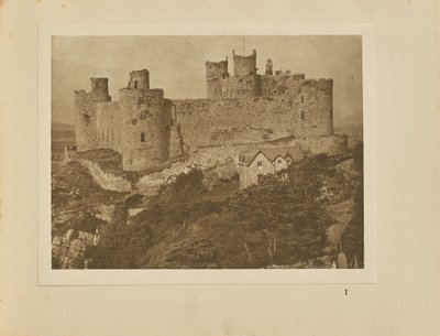 Il castello di Harlech dalla roccia da Alvin Langdon Coburn