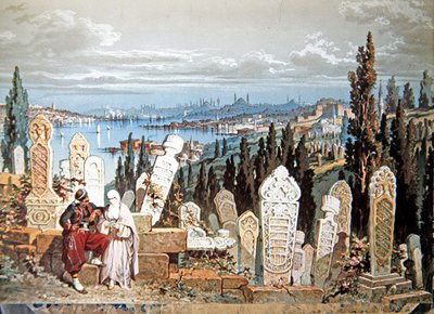Un cimitero a Costantinopoli da Amadeo Preziosi