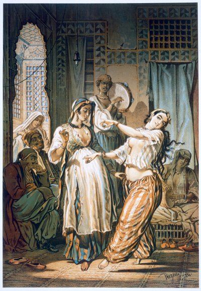 Danzatrice del ventre egiziana, Il Cairo da Amadeo Preziosi