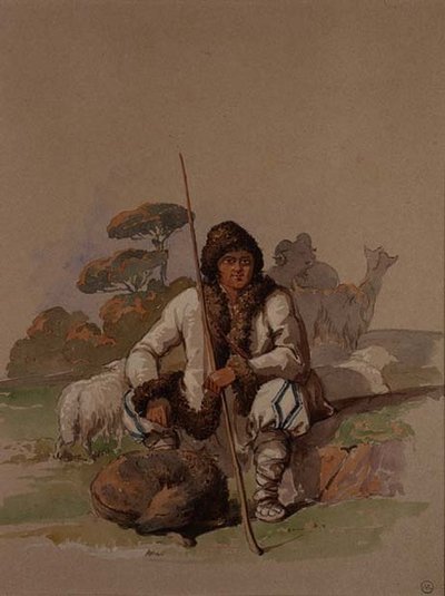 Pastore, c.1855 da Amadeo Preziosi