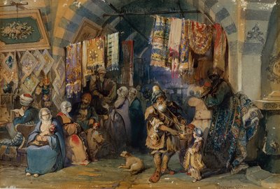 Il bazar, Costantinopoli da Amadeo Preziosi