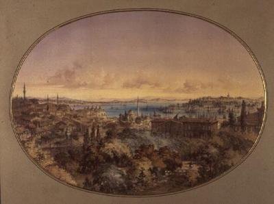 Veduta di Costantinopoli da Galata verso il Corno d