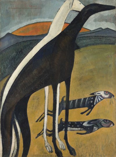 Levrieri Os Galgos, 1911 da Amadeo de Souza Cardoso