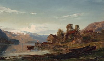 Vicino al fiordo da Amaldus Nielsen