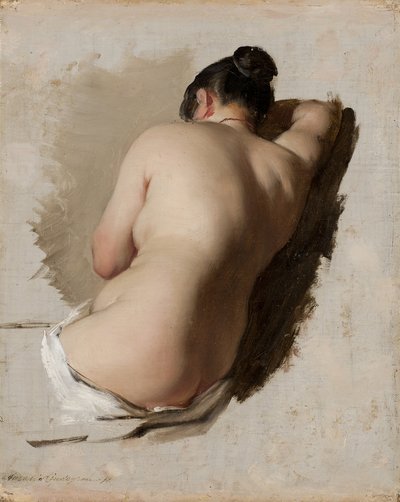 Studio di un Nudo, c.1850 da Amalia Lindegren
