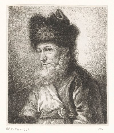 Ritratto di Michel Hirsch, rabbino a Potsdam da Amalie Baader