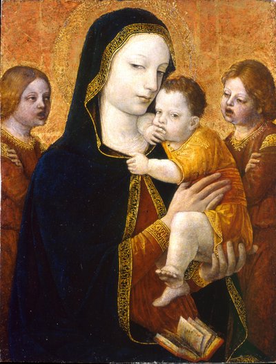 La Vergine e il Bambino con due angeli, ca 1485 da Ambrogio Bergognone
