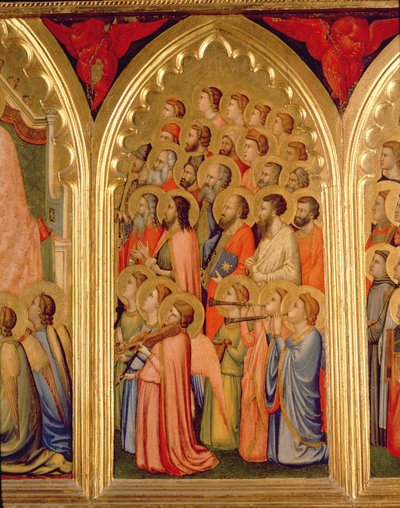 Incoronazione della Vergine Polittico (pannello centrale destro) da Ambrogio Bondone Giotto