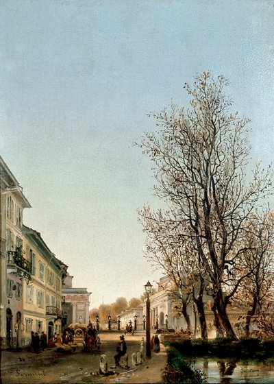 Veduta della zona di Porta Venezia, Milano da Ambrogio Fermini