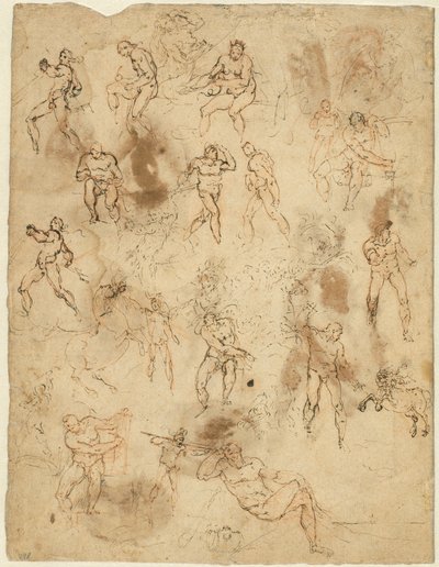Studi di Figure (verso) da Ambrogio Figino