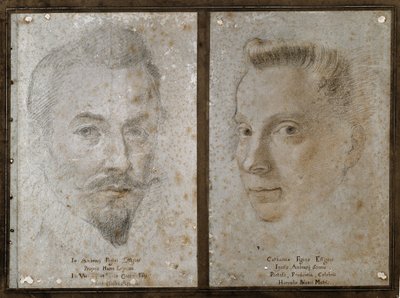 Autoritratto e ritratto della sorella del pittore da Ambrogio Giovanni Figino