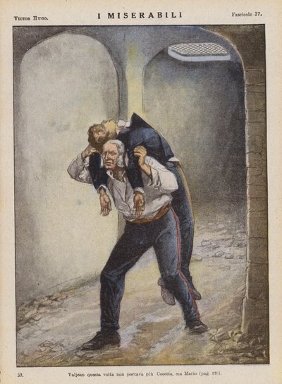 Illustrazione per I Miserabili di Victor Hugo da Ambrogio Lombardi