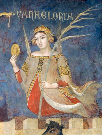 Allegoria del cattivo governo, vanagloria, (dettaglio) da Ambrogio Lorenzetti