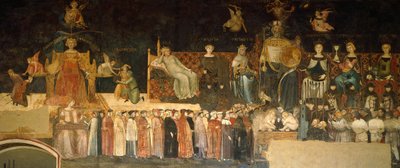 Allegoria del Buon Governo (dettaglio) da Ambrogio Lorenzetti