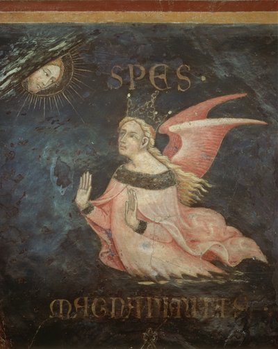 Allegoria del Buon Governo, dettaglio della Speranza, 1338-40 da Ambrogio Lorenzetti
