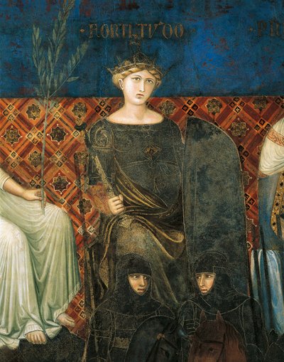 Allegoria della forza (dettaglio) da Ambrogio Lorenzetti