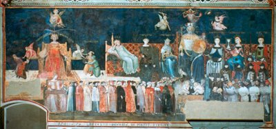 Allegoria del Buon Governo, 1338-1340 da Ambrogio Lorenzetti