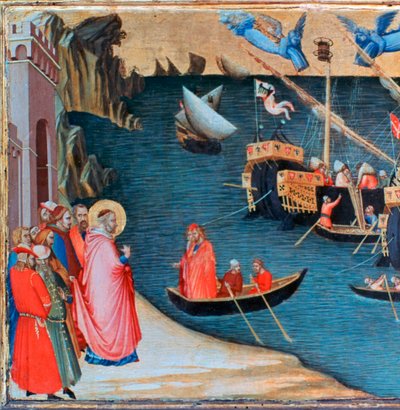 San Nicola Salva Mira dalla Carestia, c1327-1332 da Ambrogio Lorenzetti