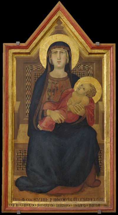 La Vergine e il Bambino in trono, 1319 da Ambrogio Lorenzetti