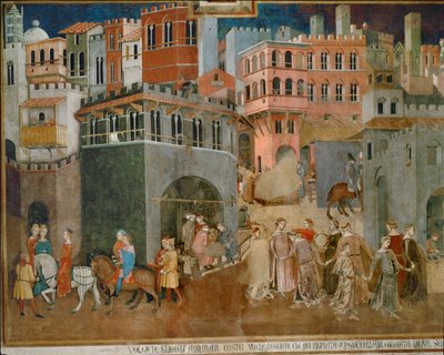 Le benedizioni del buon governo (affresco) da Ambrogio Lorenzetti