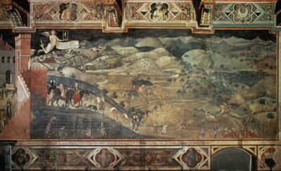 La campagna (dettaglio) da Ambrogio Lorenzetti