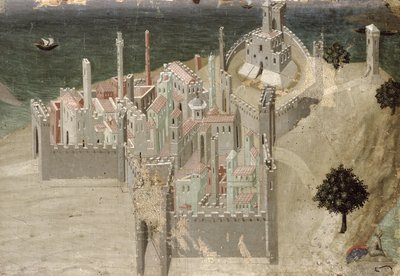 Veduta di una Città Costiera da Ambrogio Lorenzetti