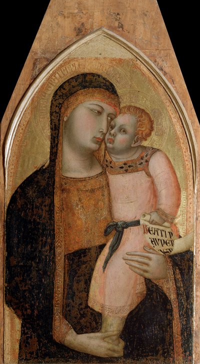 Vergine con bambino (pannello centrale del polittico) da Ambrogio Lorenzetti