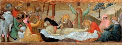 La Pietà (predella del polittico Vergine e Bambino) da Ambrogio Lorenzetti