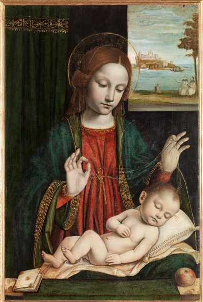 Madonna e Bambino Dormiente (Madonna del Velo) da Ambrogio da Fossano (c.1460 1523)