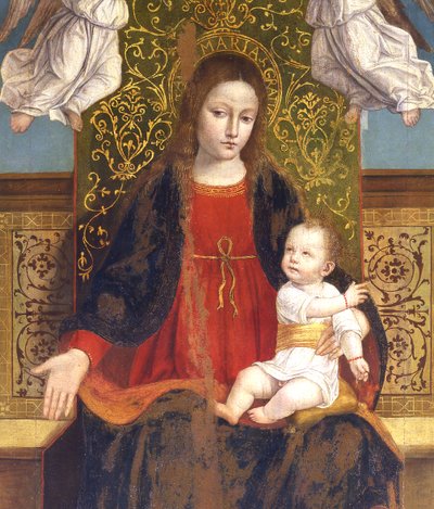 Madonna col Bambino (dettaglio) da Ambrogio da Fossano