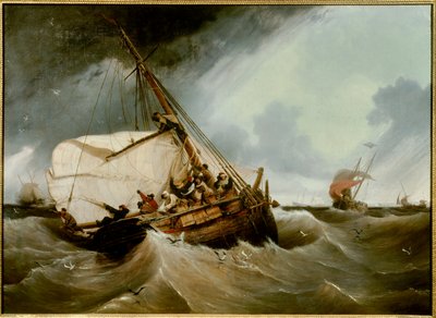 Pesca di un merluzzo da Ambroise Louis Garneray