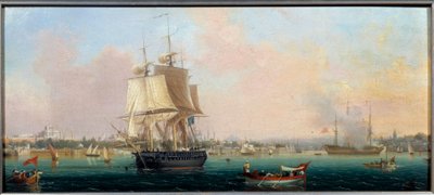 La Belle Choule Apparillant a Costantinopoli da Ambroise Louis Garneray
