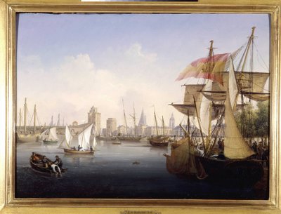 Il porto di La Rochelle di Louis Garneray, sd. circa 1820 da Ambroise Louis Garneray