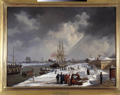 Il porto di Rochefort da Ambroise Louis Garneray