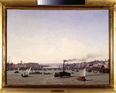 Il porto di Rouen, di Louis Garneray, sd. circa 1820 da Ambroise Louis Garneray
