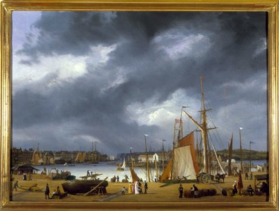 Il Porto di Dieppe di Louis Garneray, circa 1820 da Ambroise Louis Garneray