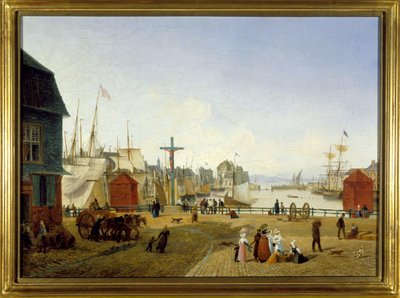 Il Porto di Honfleur, di Louis Garneray, circa 1820 da Ambroise Louis Garneray
