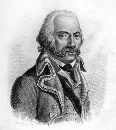 Adam Philippe, Conte di Custine Generale francese (1740-1793) - in "Portraits des généraux français en suite des victoires et conquêtes des français". Inciso da Ambroise Tardieu nel 1818. Collezione Stella da Ambroise Tardieu