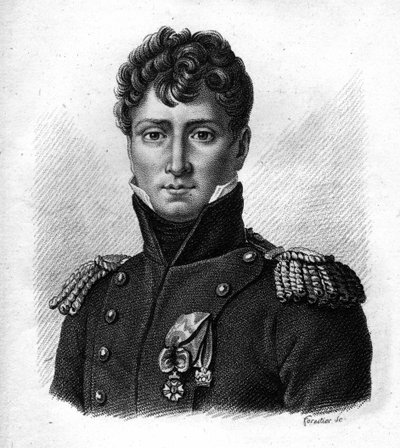 Auguste de Colbert (1777-1809), generale francese in "Ritratti dei generali francesi". Inciso da Ambroise Tardieu nel 1818. Collezione Stella da Ambroise Tardieu