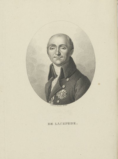 Bernard-Germain-Etienne de la Ville-sur-Illon, conte di Lacépède 1756-1815, c. 1810 da Ambroise Tardieu