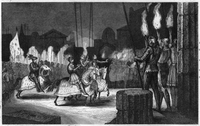 Carlo VIII entra a Roma nel 1494 per essere dichiarato Imperatore d