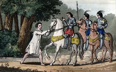 Carlo VI colto dalla follia nella foresta di Le Mans - Disegnato e inciso da Ambroise Tardieu nel 1825 da Ambroise Tardieu