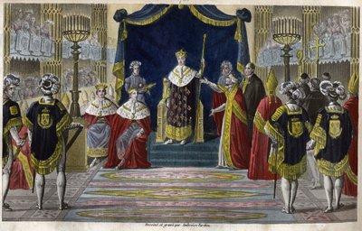 Carlo X (1757-1836) fu incoronato re a Reims il 6 maggio da Ambroise Tardieu